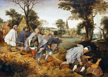  Renaissance Malerei - die Parabel des blinden Leading The blind Flämisch Renaissance Bauer Pieter Bruegel der Ältere